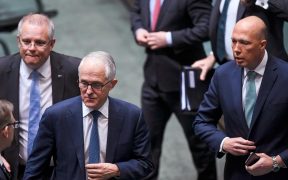 Prime Minister Scott Morrison and Home Affairs Minister Peter Dutton.